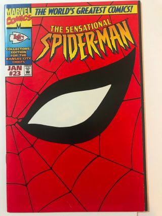 Kc Chiefs Sensational Spider - Man 23 1998 Collectors Edition Variant Ultra - Rare