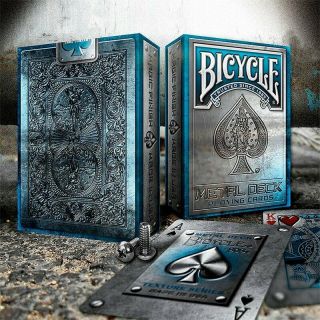 Metal Rider Back Rare Bicycle Playing Cards Limited Edition (blue) New/sealed