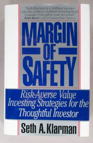" Margin Of Safety " Seth Klarman - 1991 1st/1st - Hardc W/dust Jacket - Nm Cond