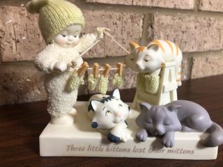 Dept 56 SNOWBABIES “Three Little Kittens Lost Their Mittens” Retired 4017946 2