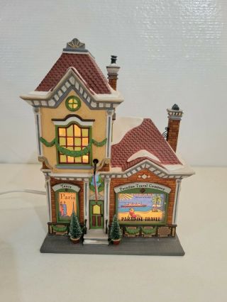 Department 56 " Paradise Travel Company " Christmas In The City