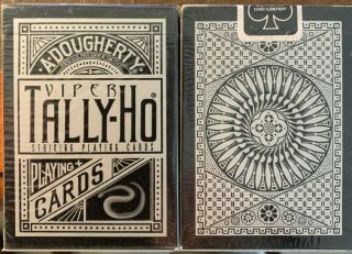 V1 Ellusionist Tally - Ho Viper Circle Back Playing Card Decks Ohio Made Uv500