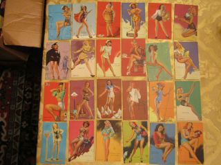 24 Mutoscope Vintage Cards 1940 