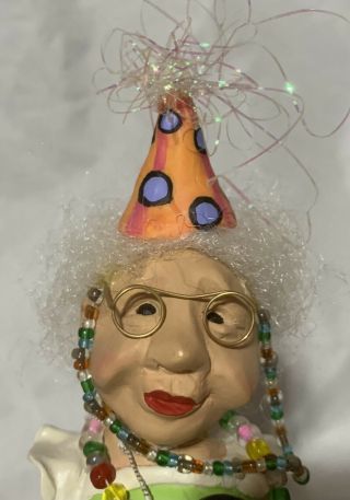 Henrietta Over The Hill Birthday Oh You Doll Nancye Williams Old Lady Figurine