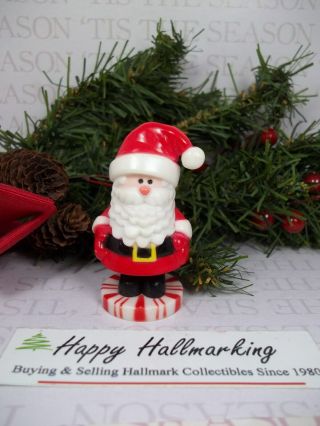 Hallmark Merry Miniature Christmas 1974 Santa On Peppermint