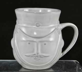 Jonathan Adler Utopia Soldier And Lady Reversible White Coffee Mug (1)