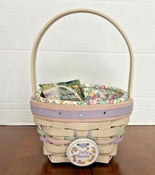 Longaberger 2000 Small Easter Basket With Liner And Protector