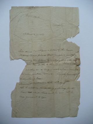 1815 William Jarvis Prominent Merino Sheep Farmer Vermont Land Survey Letter