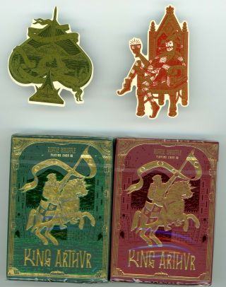 King Arthur Playing Cards - Riffle Shuffle - Gilded Limited Editions
