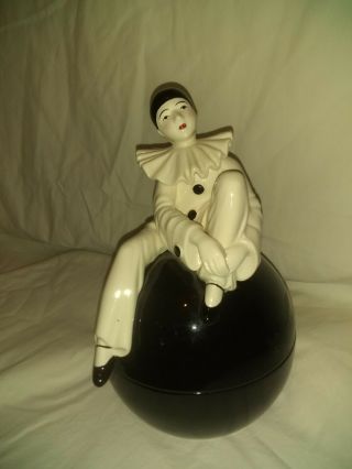 Sigma Taste Setter Pierrot Mime Clown Ceramic Dish Bowl Art Deco Vintage 1960s