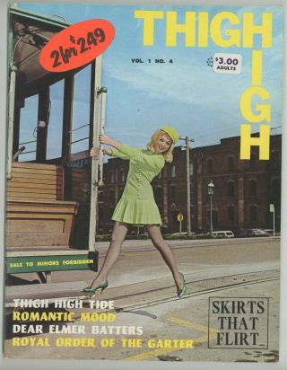 Elmer Batters 1967 Thigh High Parliament 80pg Nylon Stockings High Heels M9682