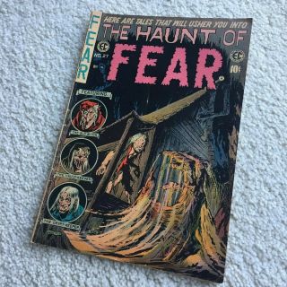 Vintage The Haunt Of Fear 27 October 1954 - Ec Comic