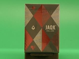 1 Deck Jaqk Cellars Playing Cards - Red