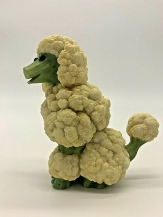 Enesco Home Grown Cauliflower Poodle Dog Collectible Figurine 4012369