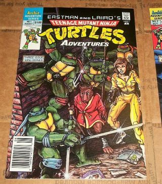 Teenage Mutant Ninja Turtles Adventures 1 2 (1988) Newsstand Variant 2