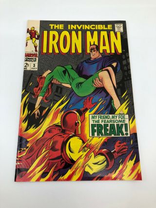 Iron - Man 3 July 1968 Marvel Vintage Comic The Invincible Ironman