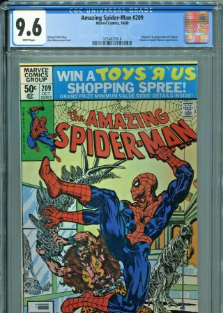 The Spider - Man 209 (marvel 1980) Cgc Certified 9.  6