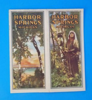 Travel Brochure/booklet Odawa Indian Harbor Springs,  Michigan