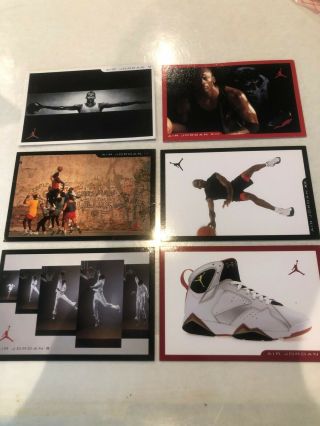 Nike Air Jordan Retro Card Collectable Cards 2,  4,  5,  7,  12,  13 [lot 4]