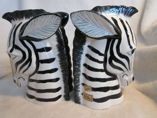 Ff Fitz & Floyd Japan Zebra Bookends