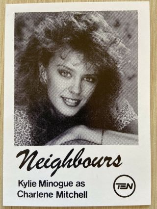 Neighbours 1987 Kylie Minogue (charlene Mitchell) Cast Fan Card