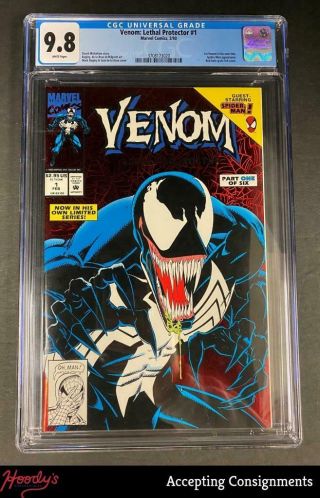 1993 Venom: Lethal Protector 1 Red Foil Cover Cgc 9.  8 1st Own Title Comic