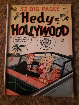 Hedy Of Hollywood 38 1950 - Atlas - Comic Book