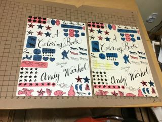 1st Edition: 1990 Coloring Book Drawings By Andy Warhol W Cover Sleeve