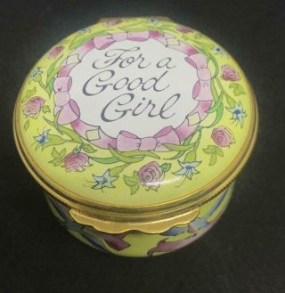 Halcyon Days Enamels " For A Good Girl " Trinket Box - Tiffany & Co