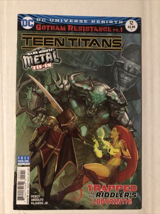 Teen Titans 12 First Batman Who Laughs.  1st Printing Nm Dc Comics Low Openingbid