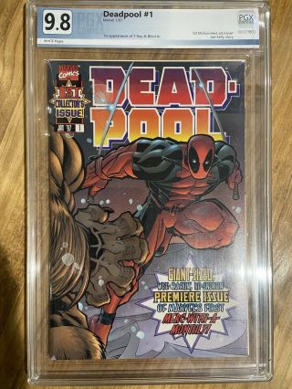 Slabbed Graded Jan 1997 Deadpool 1 Pgx (like Cgc) 9.  8 Nm/mint White Pages Look