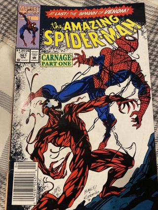 The Spider - Man 361 First Full Carnage (april 1992) First Printing