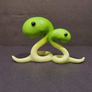2009 Enesco Home Grown Little Green Sprouts Snake Figurine