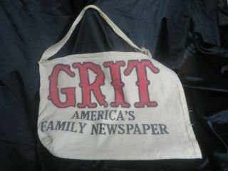 Vintage Grit Newspaper Delivery Bag Canvas Paperboy