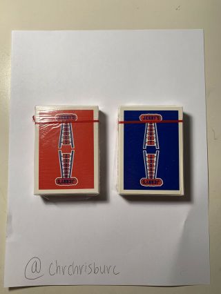 Two Authentic Jerry’s Nuggets Playing Cards | Red | Blue | Rare | Vintage