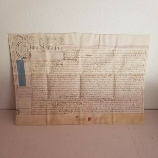 King George Ii Vellum Document 1720 