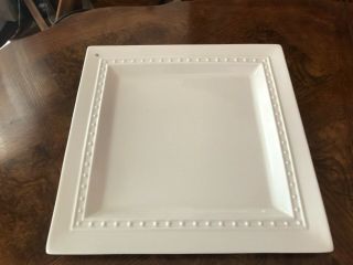 Nora Fleming Pearl Dot Square Platter Serving Plate 12 1/4 " Euc