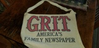 Grit Newspaper Delivery Canvas Bag Paperboy