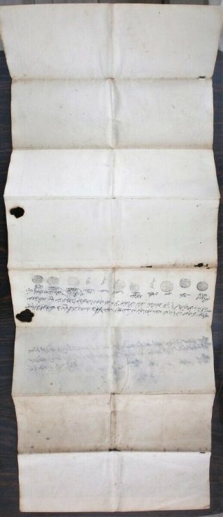 PALESTINE OTTOMAN EMPIRY HUGE ARABIC DEED with SIGNATURE HANDSTAMPS 1911? 2