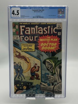 Fantastic Four 23 Cgc 4.  5 Doctor Doom Appearance Marvel