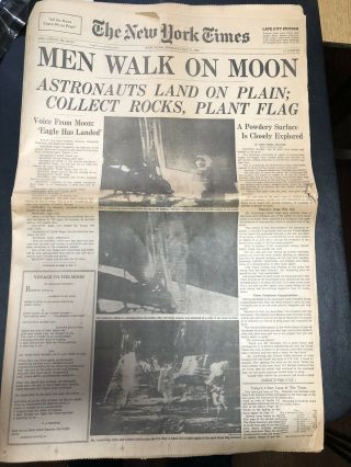 The York Times - July 21 1969 - Men Walk On Moon - Complete Paper