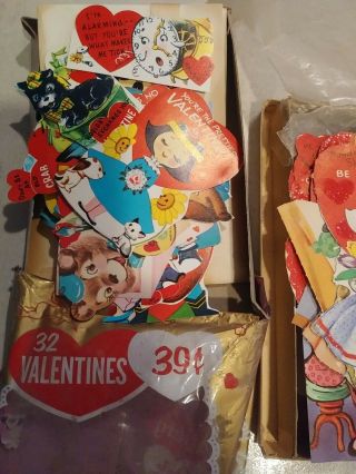 ❤️lot Of 40 Vintage Valentines Envelopes 1950s Nos Opened Box