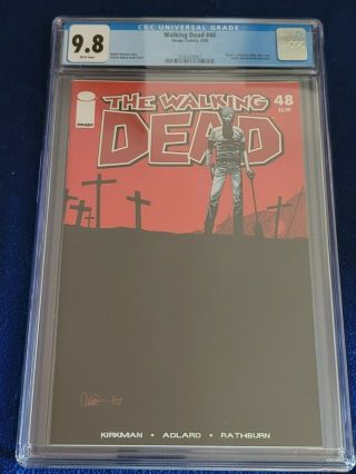 The Walking Dead 48,  Cgc Nm/mt 9.  8,  Deaths Of Governor,  Lori & Herschel Image