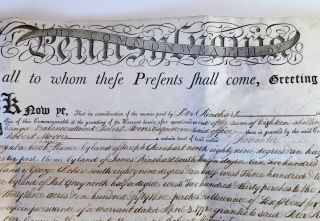 1794 Pennsylvania Land Document w/ GOV.  THOMAS MIFFLIN Autograph - ROBERT MORRIS 2