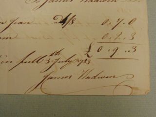 3 COLONIAL AMERICAN RECEIPTS INCLUDING ONE SIGNED 