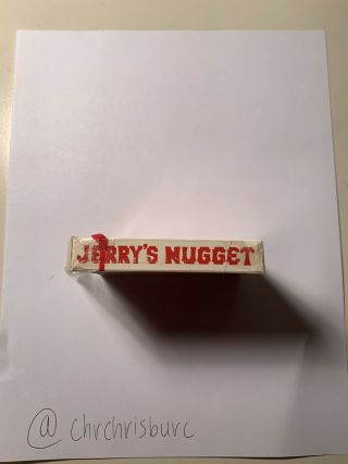 REAL JERRY’S NUGGETS PLAYING CARDS | 1970 | VINTAGE | RED | RARE 6