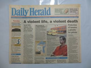 Daily Herald 1994 November 29 Jeffrey Dahmer Killed In Prison Attack Gb