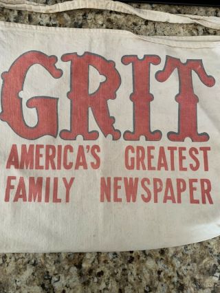 Grit Canvas Newspaper Carriers Bag