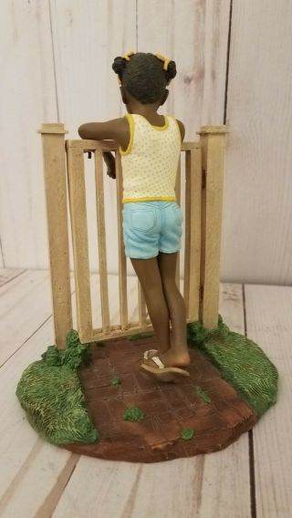 Brenda Joysmith Our Song Open Gate Black African - American Girl Figurine 1999 3