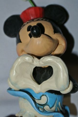 Jim Shore Walt Disney Showcase Traditions Figurine Minnie Mouse I Heart U